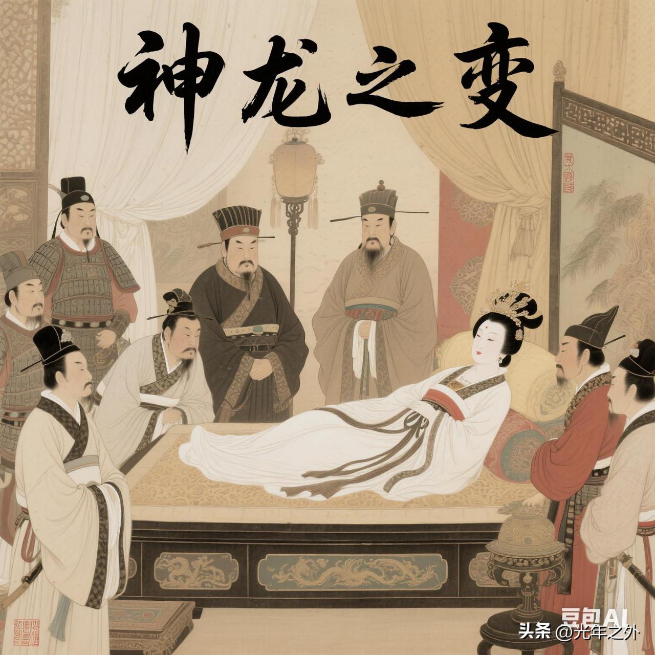 82岁的武则天，躺在床上只剩一口气，500精兵直接杀进皇宫。带头的，正是她亲手提