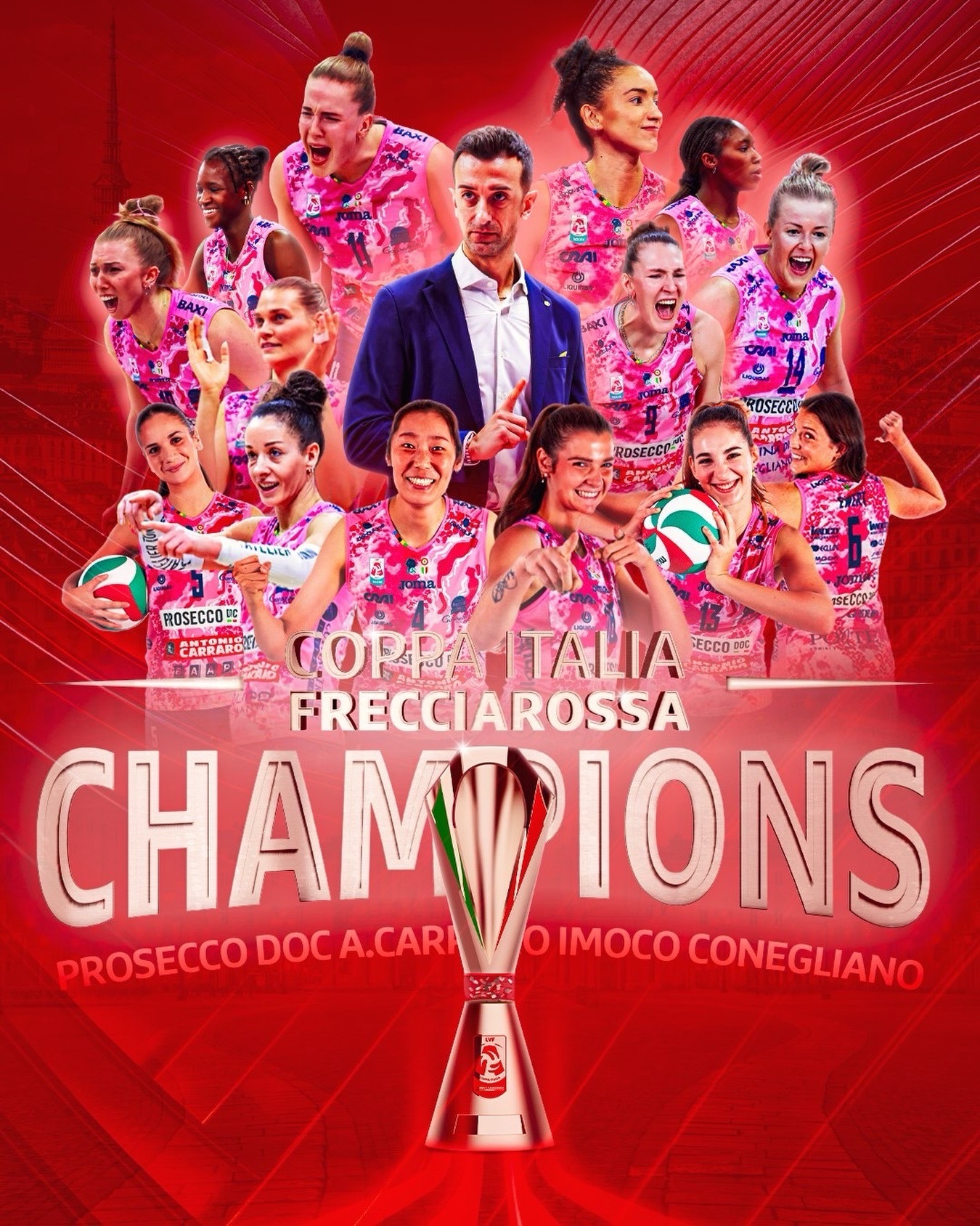 意大利杯冠军🏆-科内利亚诺！朱婷