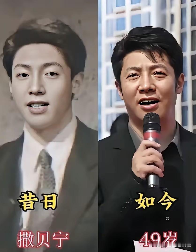 央视主持人今昔对比，年轻时的撒贝宁满满少年感 他刚主持《今日说法》时期，眉目清秀