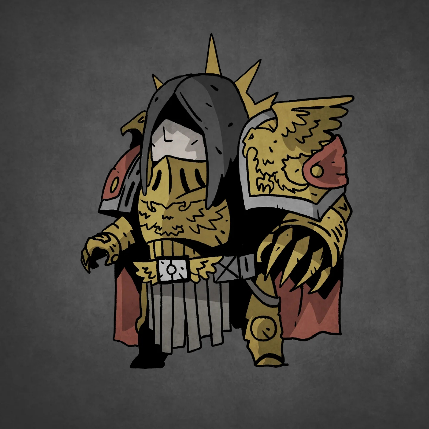 战锤40k 迷你帝皇by grimdorables 