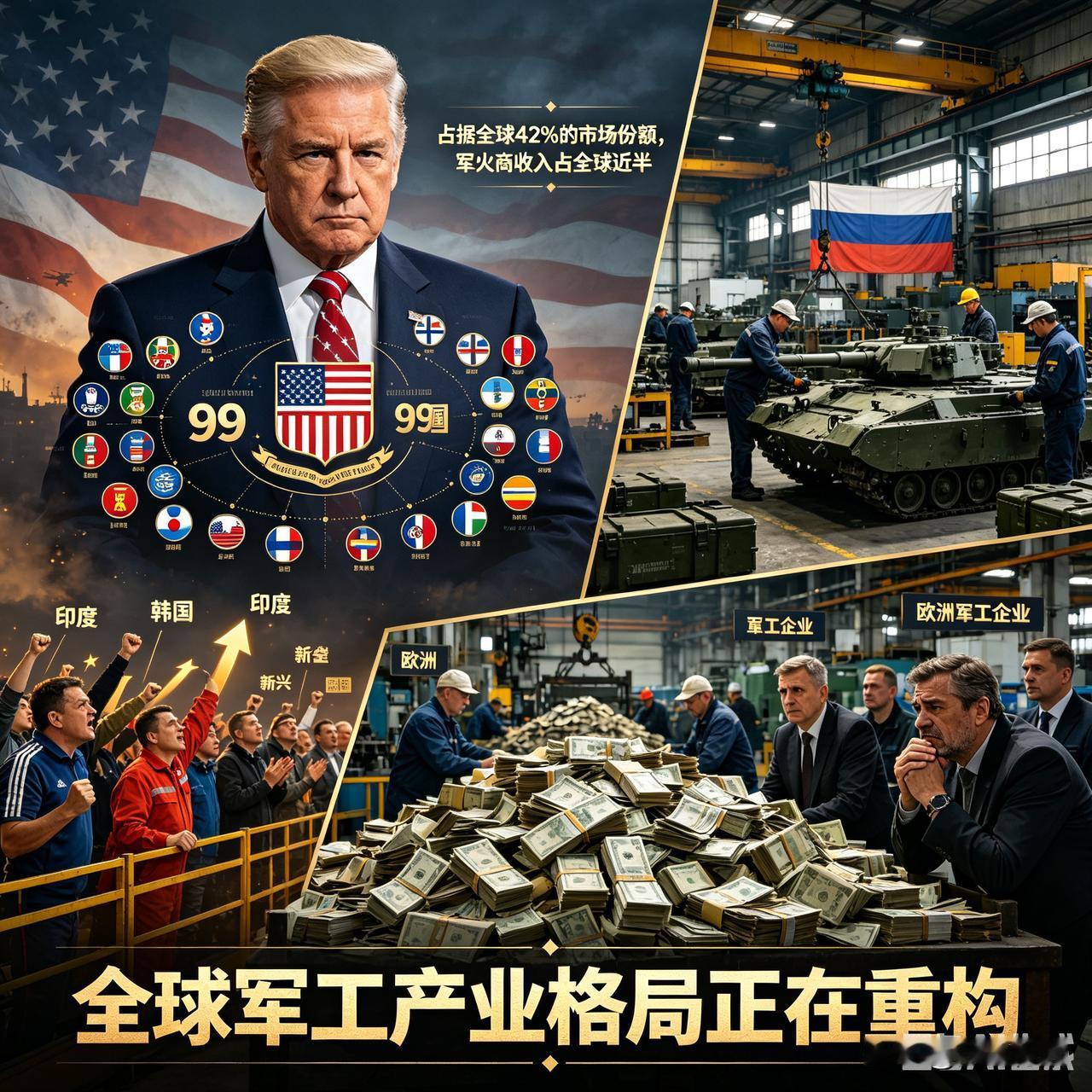 全球武器生产狂飙突进！军备扩张背后，是危机预警还是世界大战前奏？
 
近期，全球