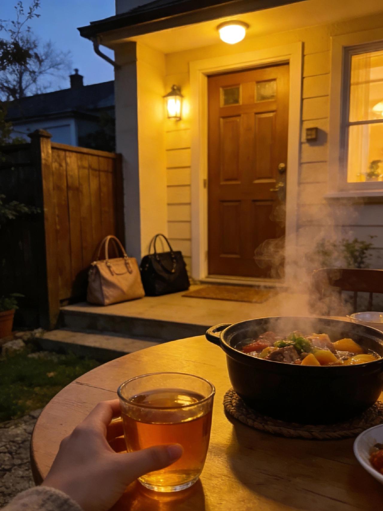 分享一件幸福感小事傍晚回家，楼道里暖黄的灯亮着，开门就闻到饭菜香。放下包歇会儿，