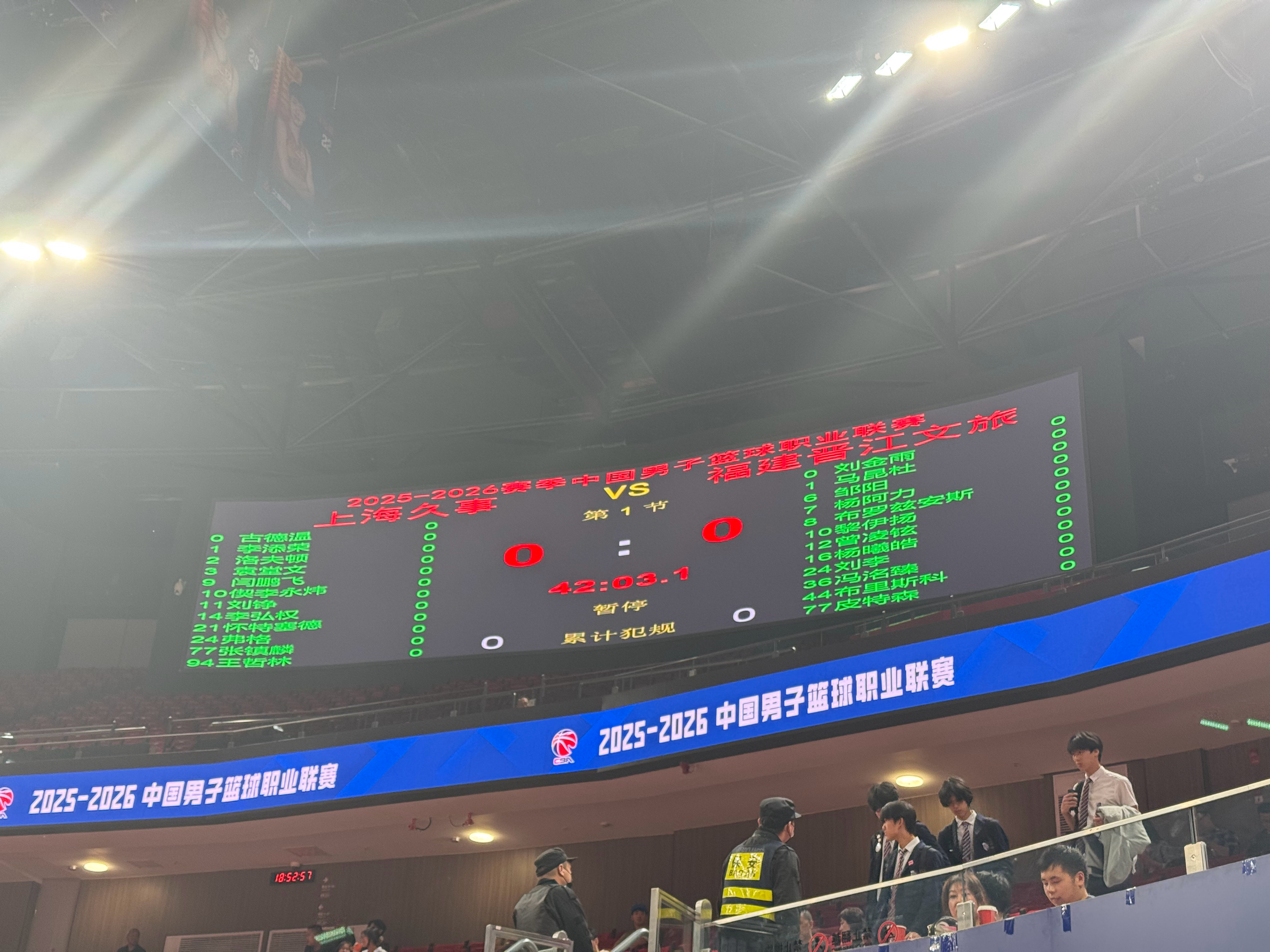 出场名单仅供参考，具体以实际情况为准上海久事大鲨鱼