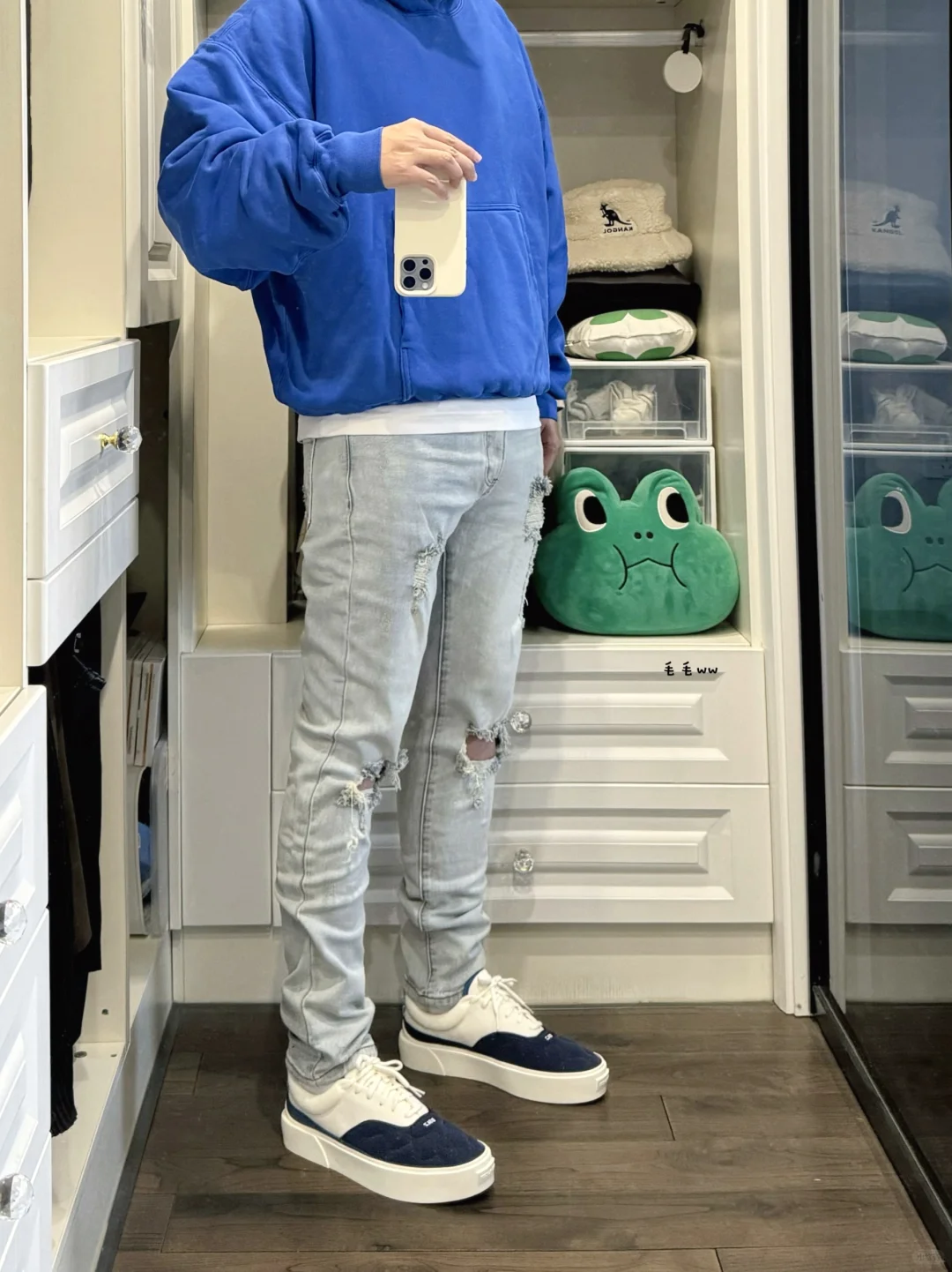 破坏牛仔｜蓝色系穿搭