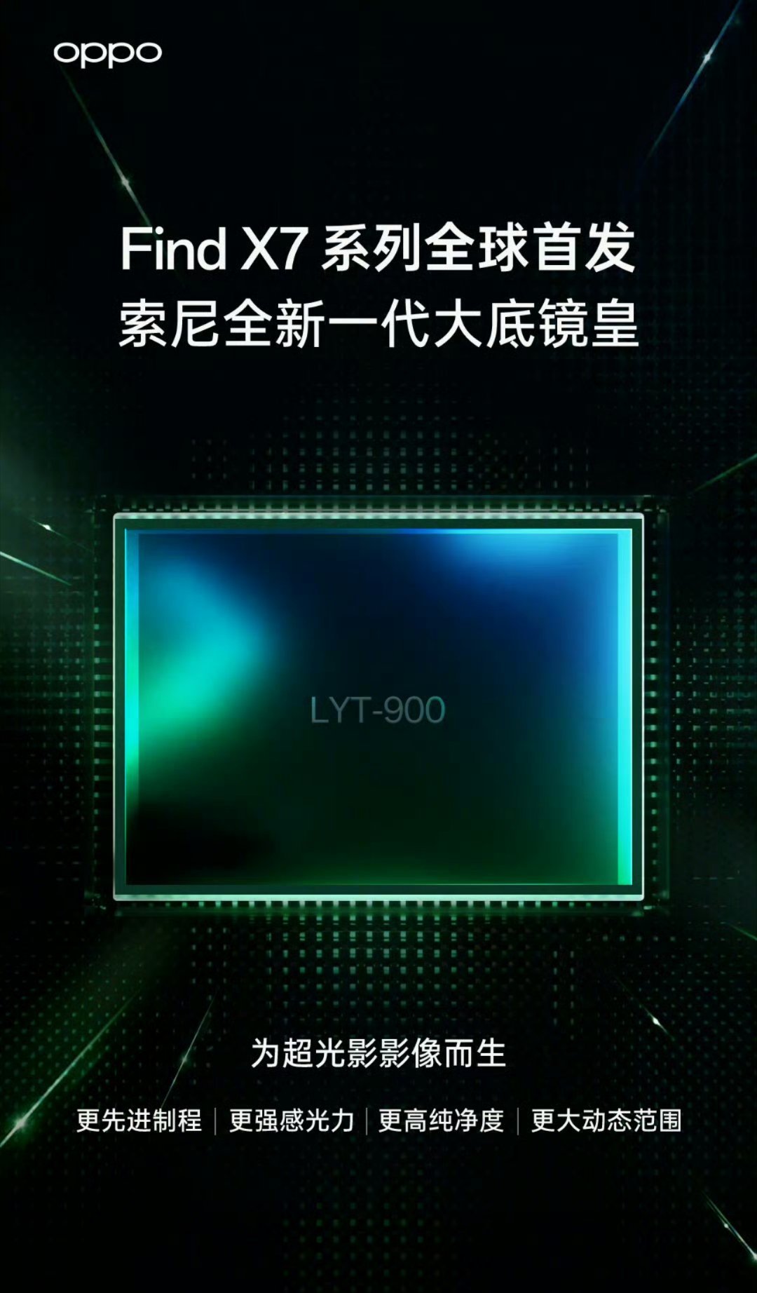 #oppo find x7# oppo find x7官宣了全球首发lyt900