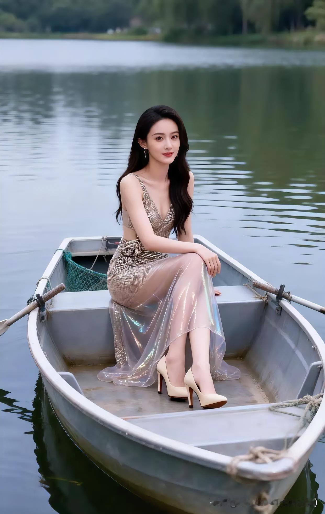 [灵光一闪]此情此景，吟诗两首：
双桨已闲置，美客已上船，
诚招一船夫，送女过江