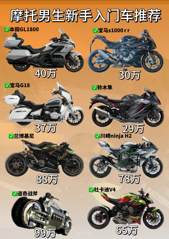 摩托男生新手入门车推荐