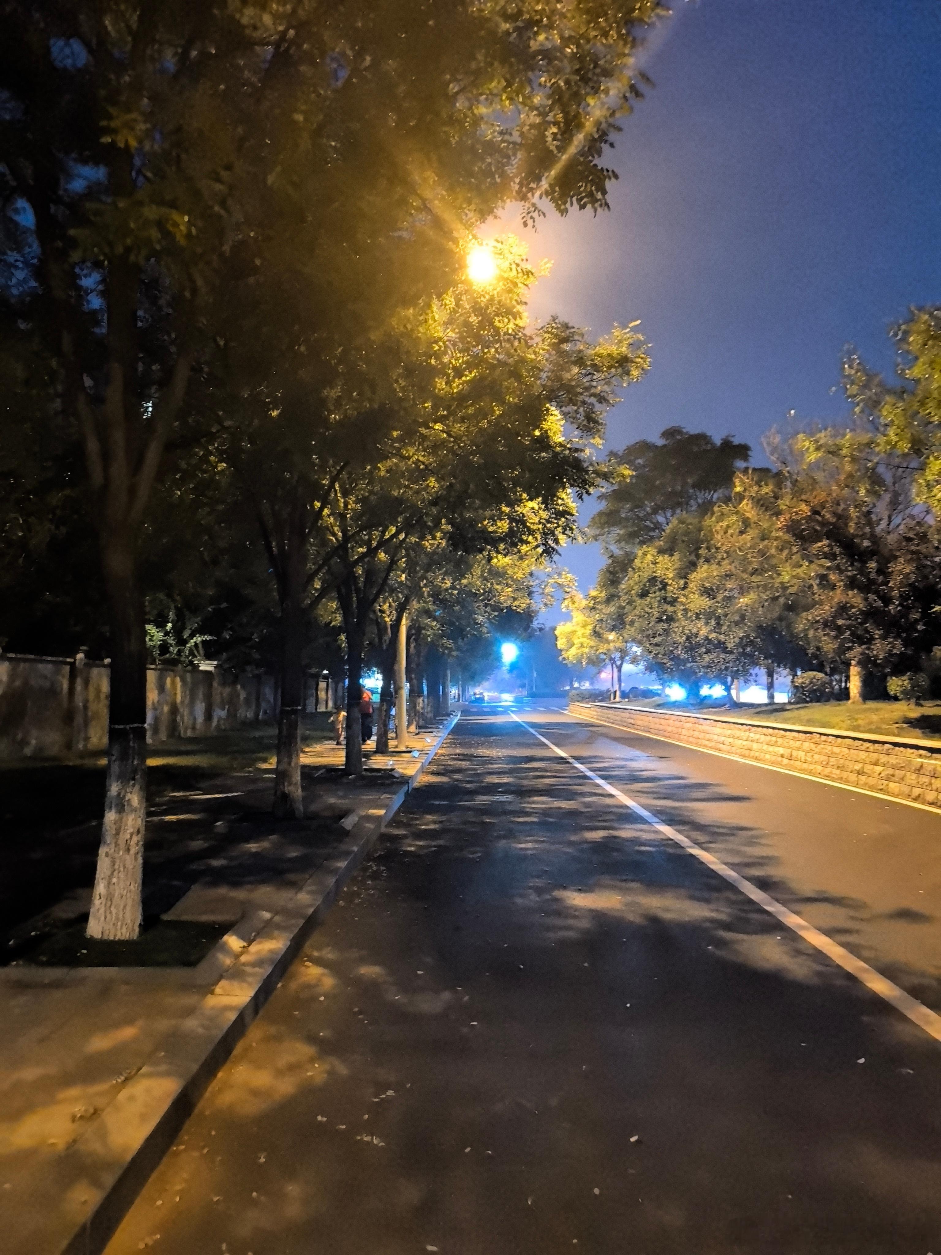 出来转一下，距离我大概30米的地方有一对母子一边走一边在教那个大约2~3岁的小朋