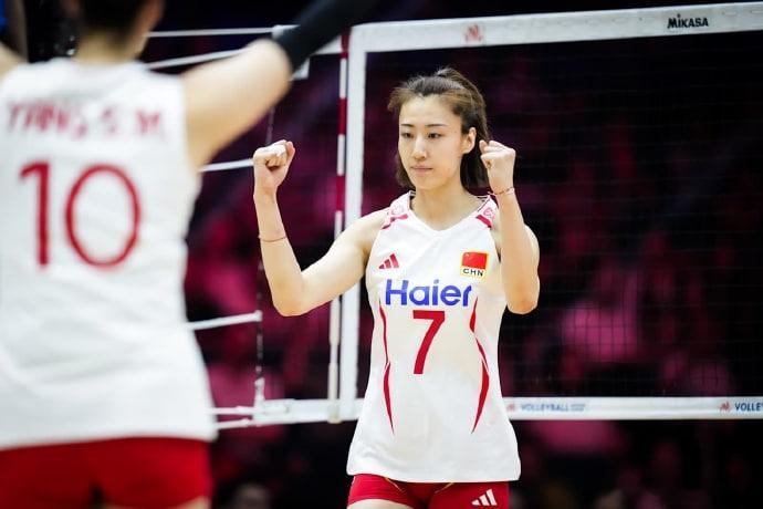 2026年6月4日  世界女排联赛南京站比赛继续在南京青奥体育公园体育馆进行。首