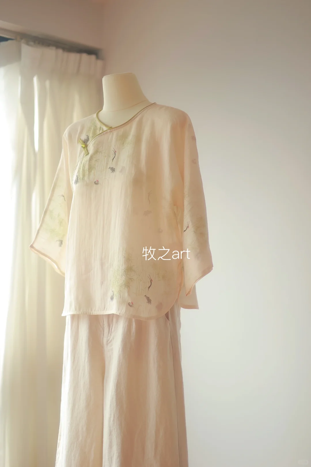 春和景明｜苎麻全开襟上衣