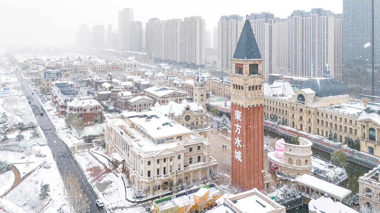 想看看你们手机里的大连雪景~大连 第一场雪