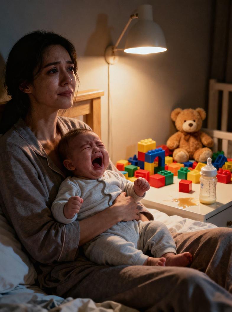 带娃的痛，是藏在崩溃里的无人懂
 
凌晨三点，刚把哭闹不止的娃哄睡，刚沾到枕头，