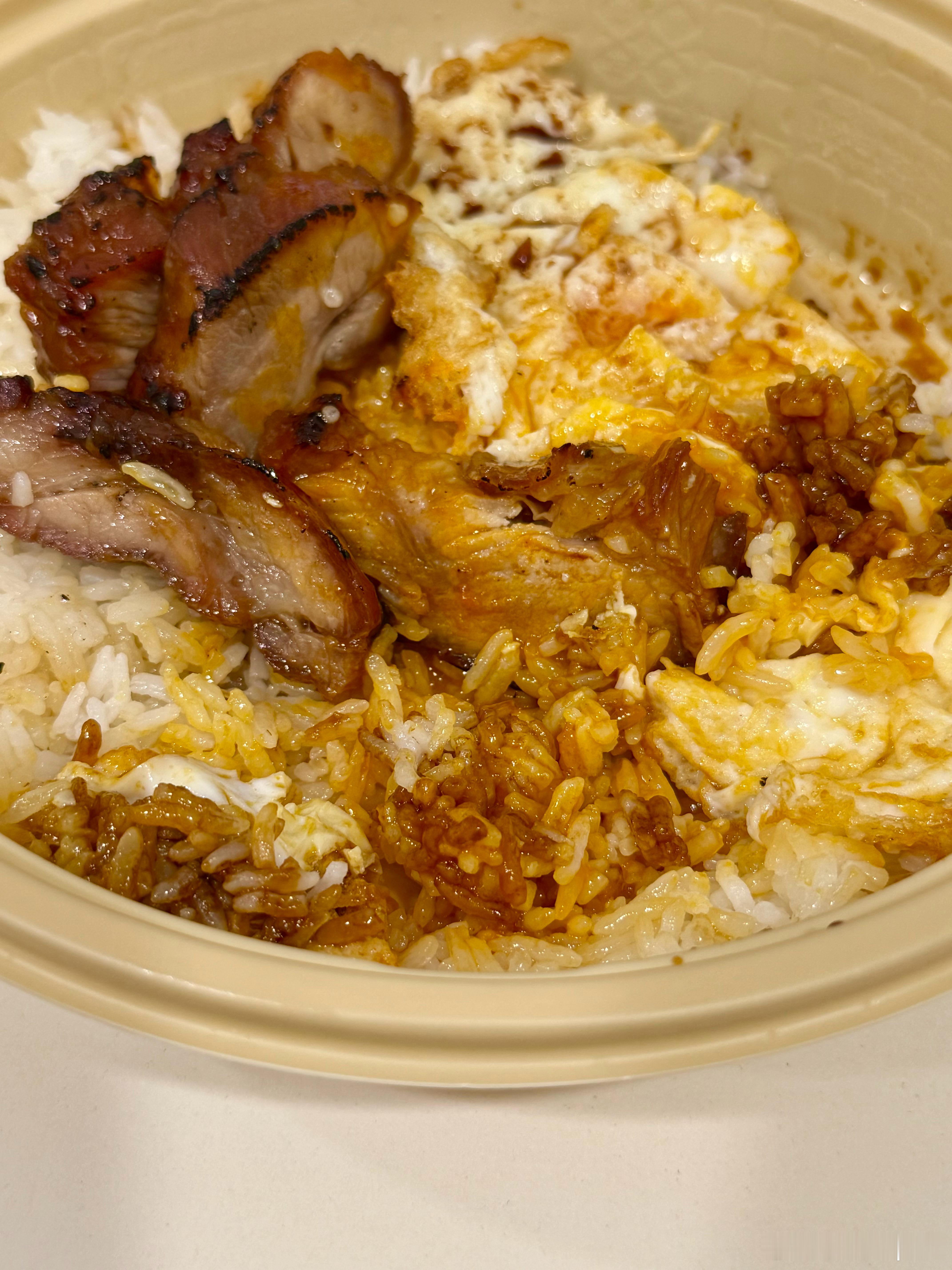 敏华的黯然销魂饭外卖，有点不销魂啊