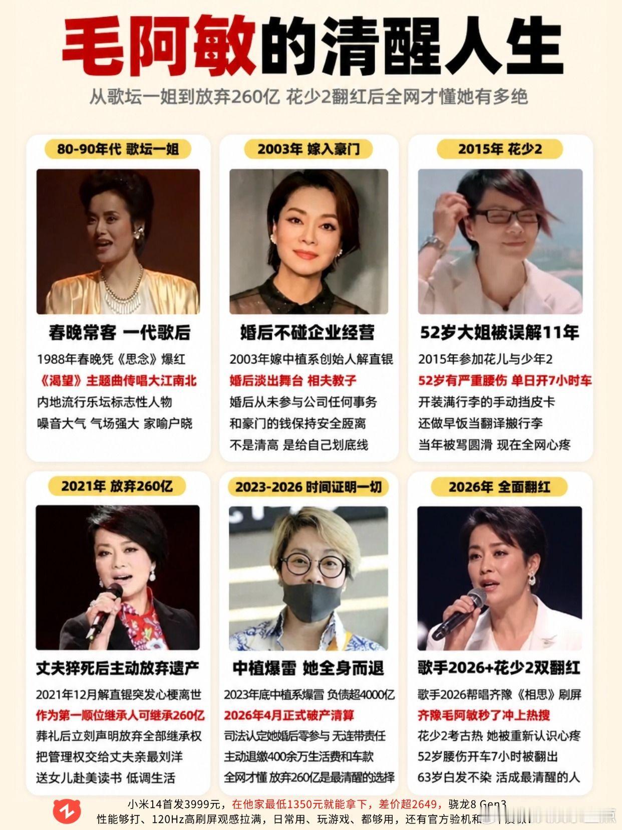 毛阿敏花少2 翻红，这格局你佩服吗？毛阿敏 花少2 花儿与少年 歌手2026 宁
