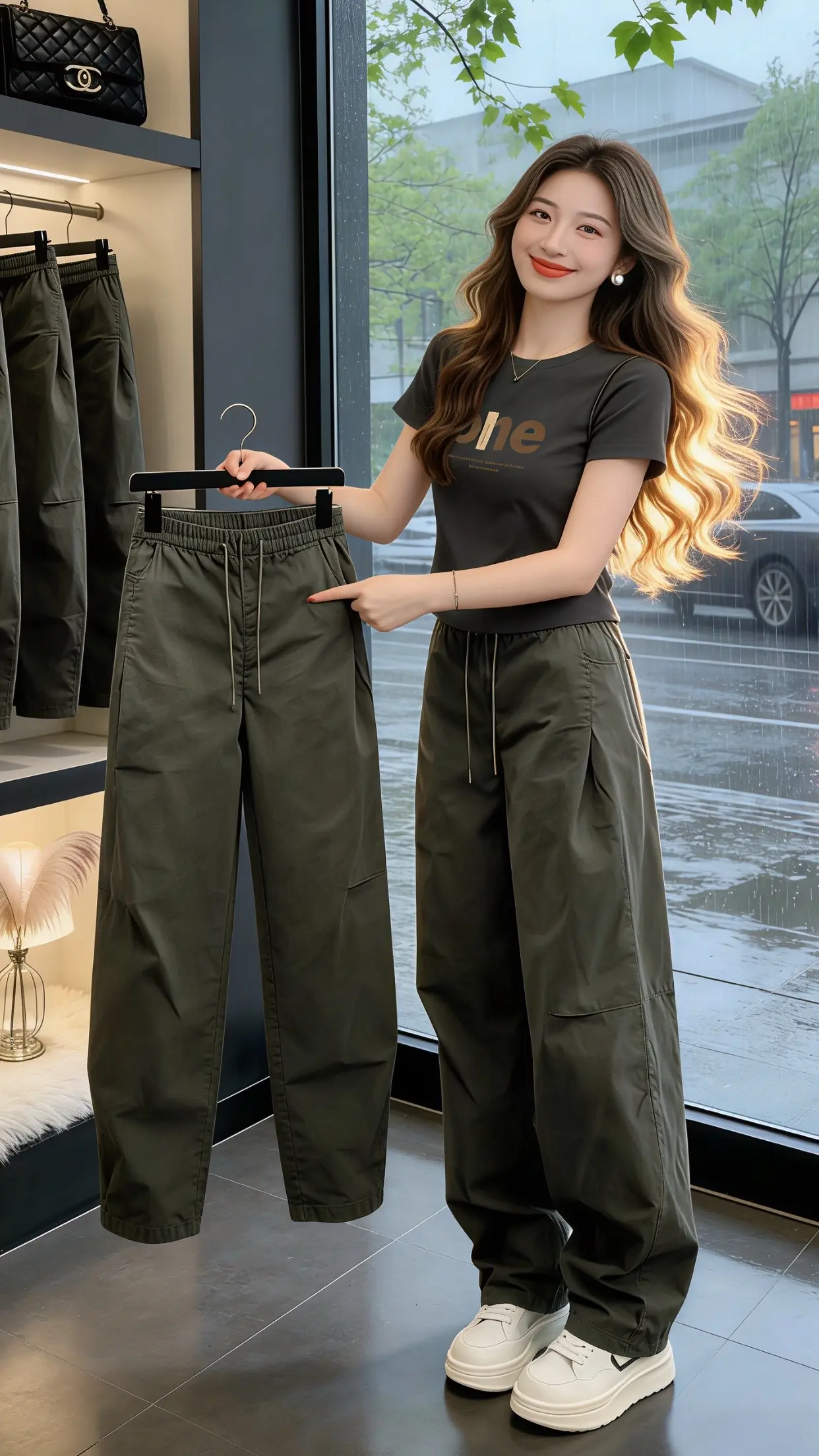 高颜值炸街女工装裤 怎么将牛仔裤穿出高级感 显瘦显高显腿长裤子 一周穿...