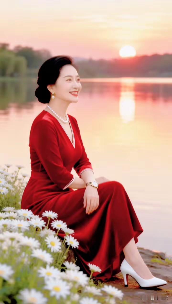 满观天外，云卷云舒。
闲看庭前，花开花落。
岁月匆匆，不败美人。
心若年轻，岁月