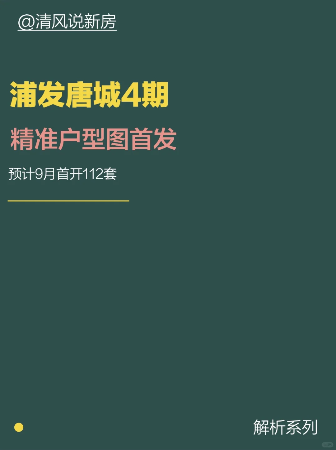 浦发唐城4期正式版户型图与解析