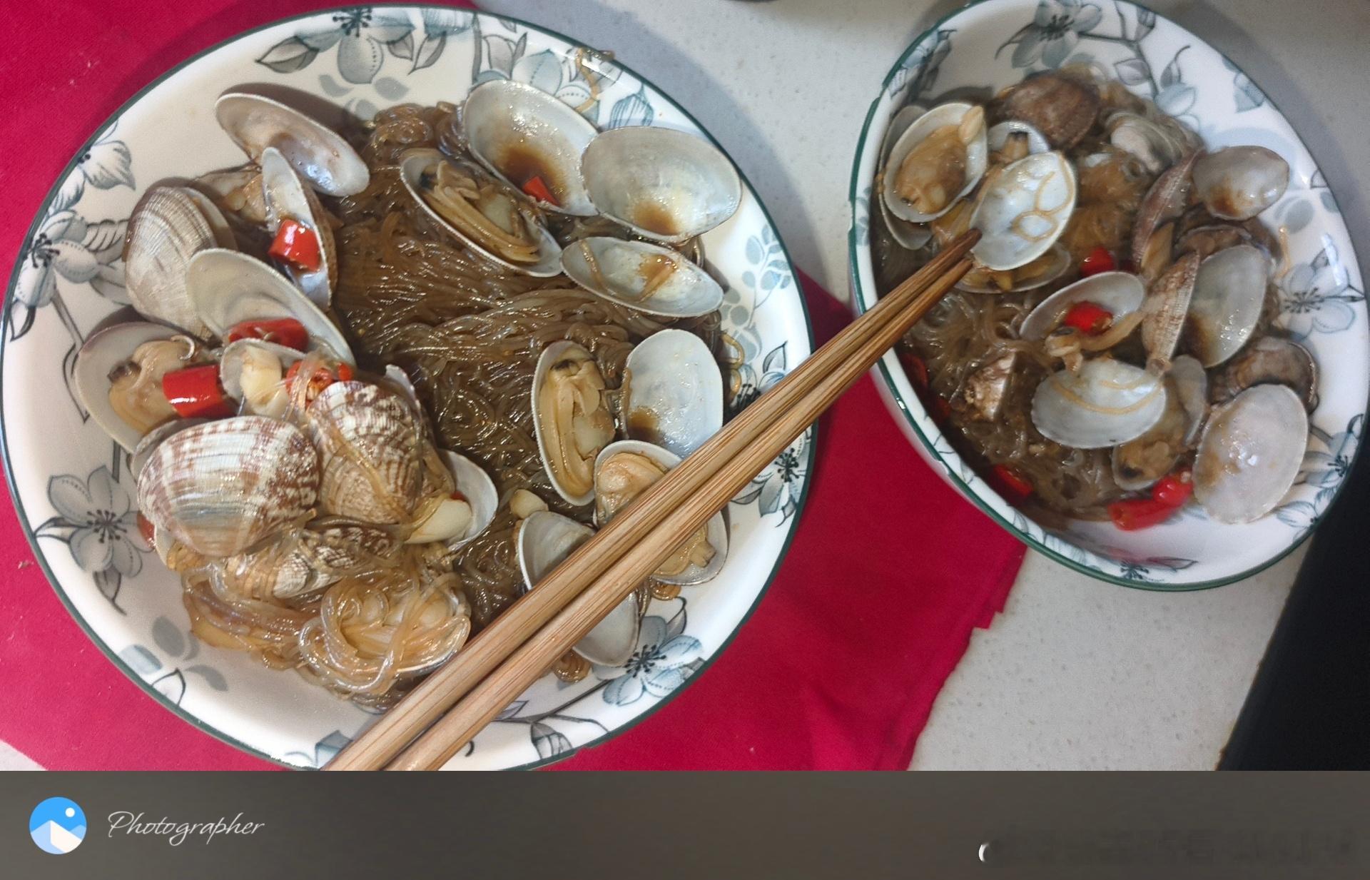 一大清早 吃这么好太补了点啊花甲粉丝的正确吃法