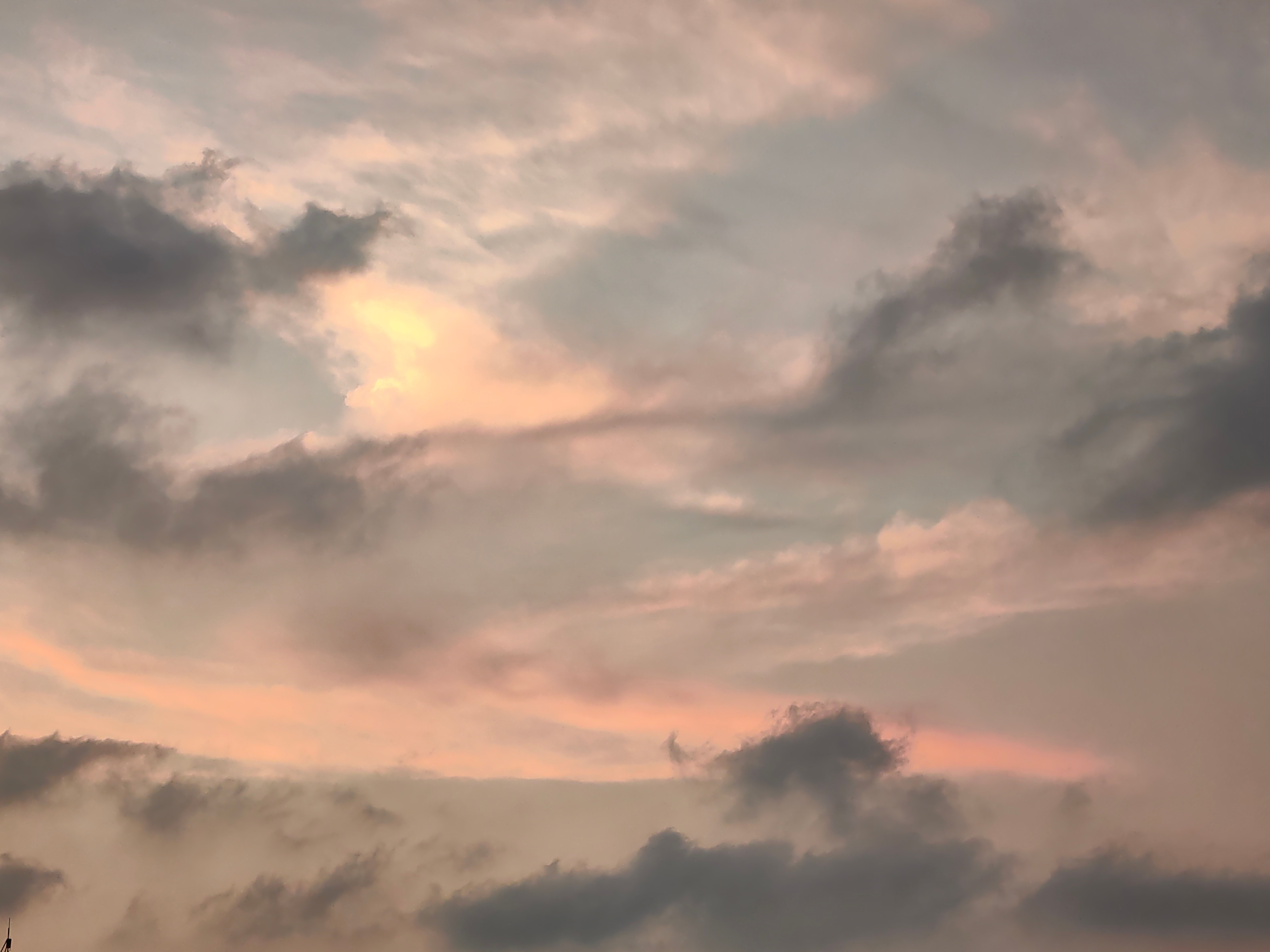 这时候的天空云彩。 ​​​