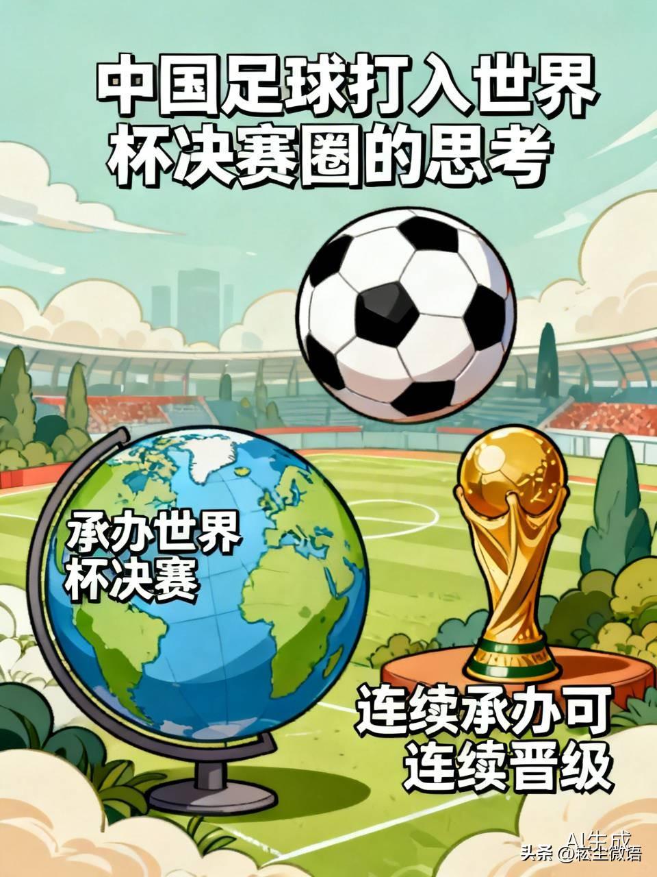 中国🇨🇳足球什么时候才能打入世界杯决赛圈？如果靠现在的中国足球水平和运营机制