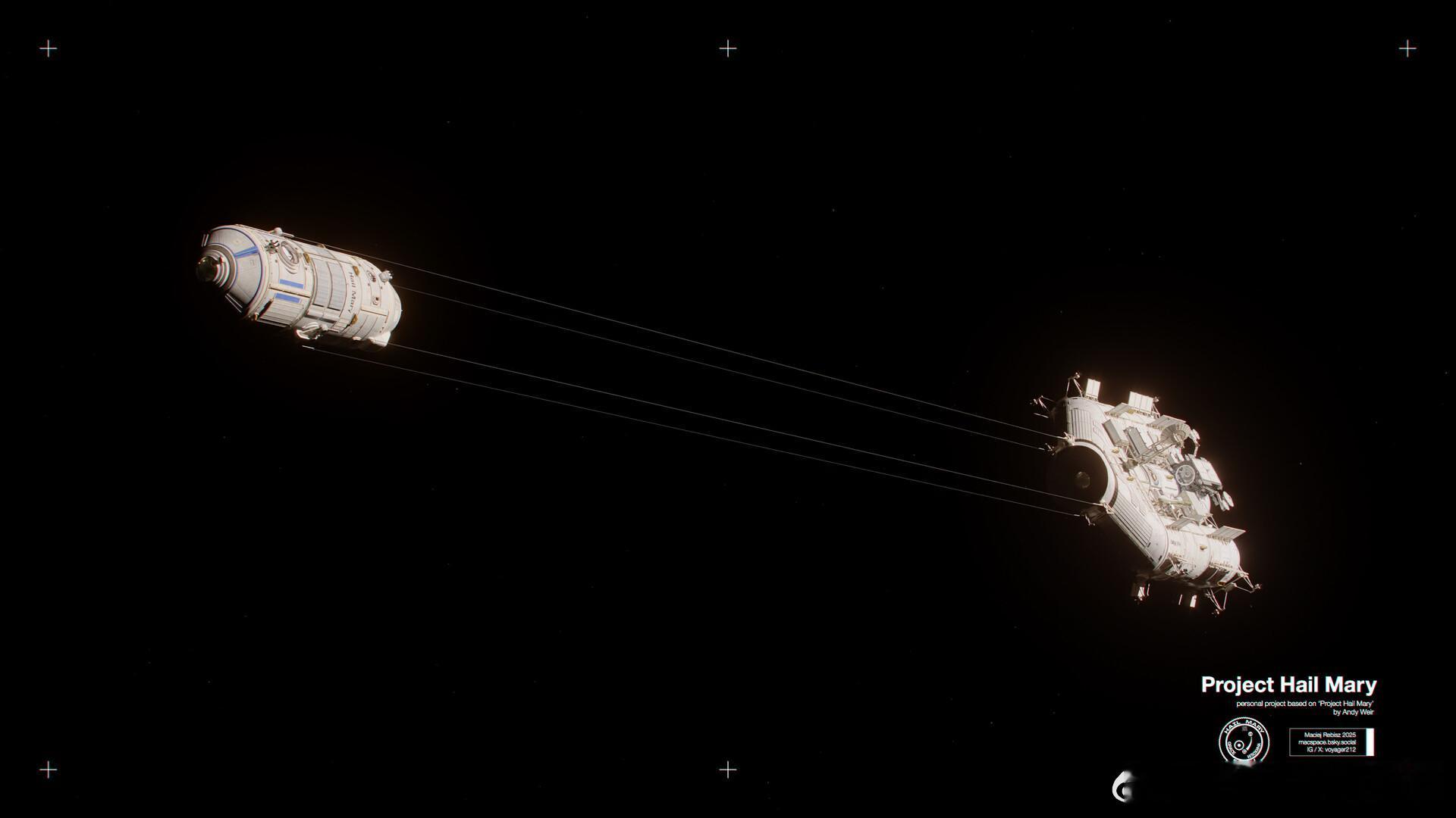 概念艺术家Maciej Rebisz在《挽救计划》上映之前设计的一组飞船的概念图