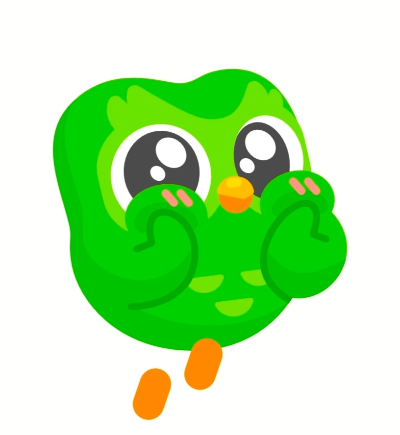 多邻国绿鸟 离职多邻国这只小绿鸟怎么一天天这么多活儿今天你们打卡了吗？ 