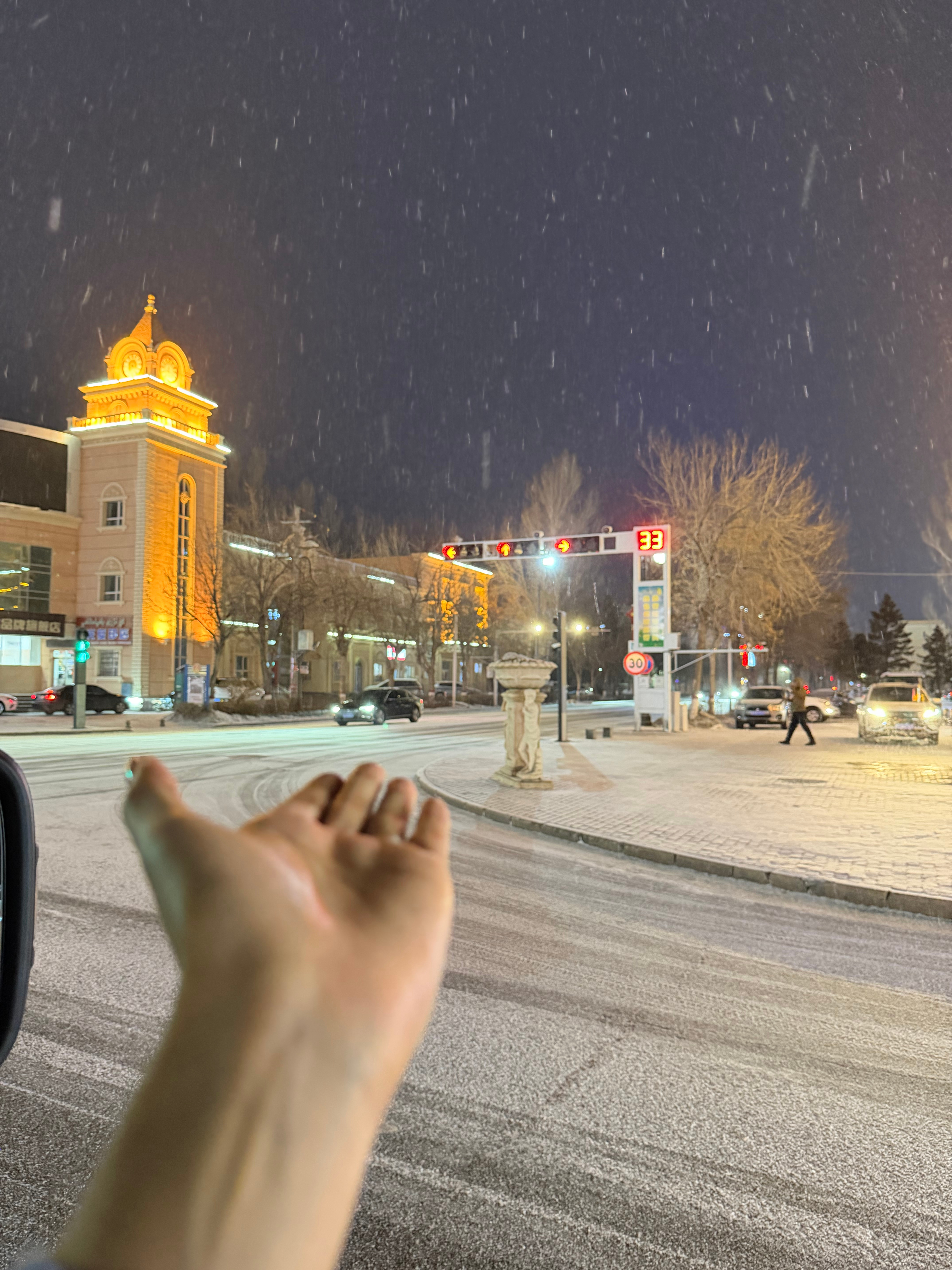 今年看的第一场雪❄️明天就要十二月啦 没想到又快要到新的一年了一直觉得十二月是个