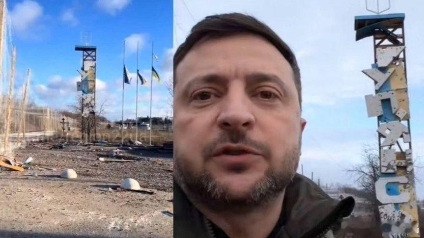 凤凰新闻【乌女兵实地证实：泽连斯基“视察库皮扬斯克”疑似摆拍或旧视频】乌女兵实地