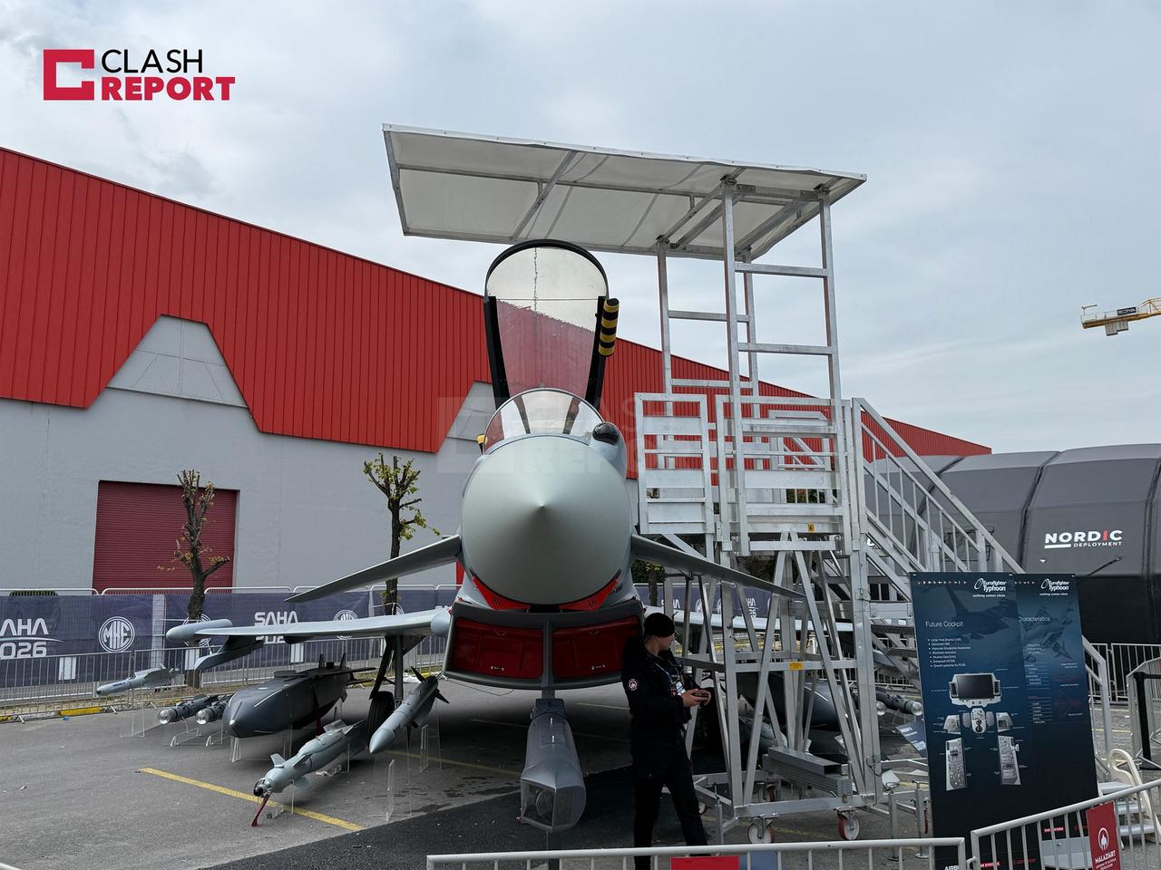 土耳其新型战斗机“台风”正在伊斯坦布尔举行的SAHA 2026航展上展出。该机以