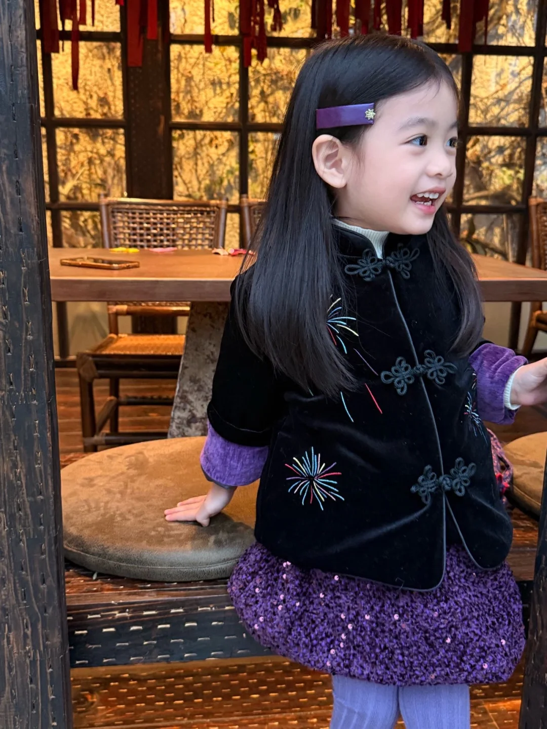 谁懂？甜妹穿新中式也太绝了吧！女儿的年服