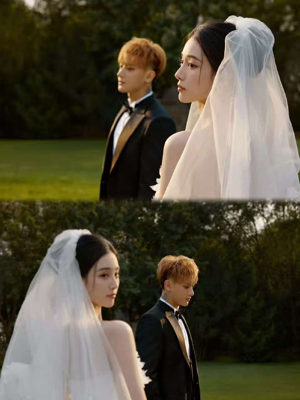 黄子韬徐艺洋婚纱照来了黄子韬徐艺洋婚纱照都是右脸 黄子韬徐艺洋婚纱照来了啊啊啊 