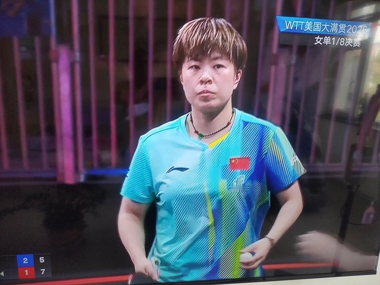 WTT美国大满贯冠军赛，一场女单1/8决赛由中国选手王艺迪，赛会8号种子与日本选