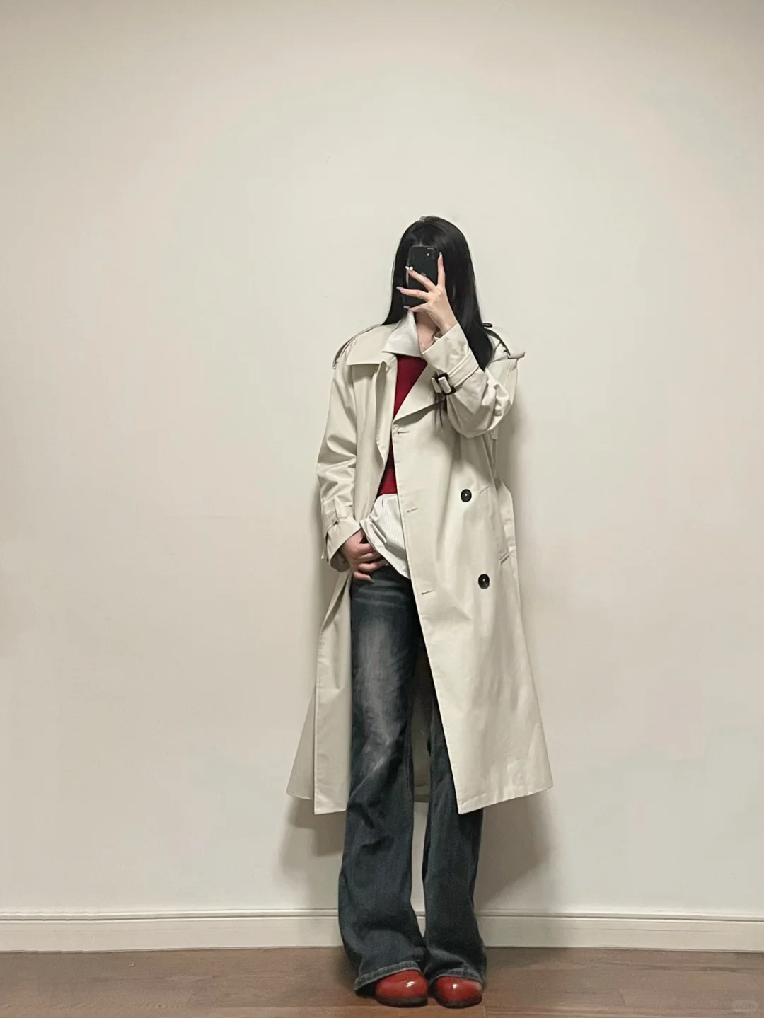 高妹可以永远相信我的风衣因为我173cm‼️