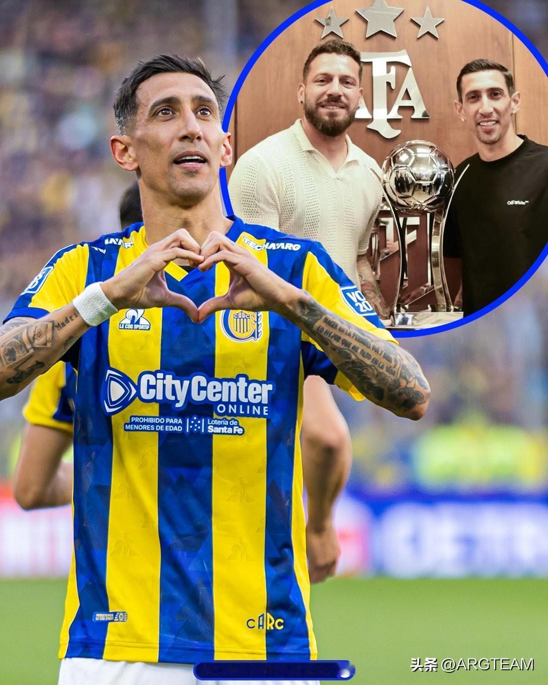 37岁的安赫尔·迪马利亚重返儿时效力的罗萨里奥中央，帮助球队自1987年以来首次