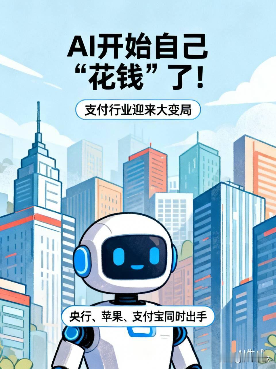 AI开始自己“花钱”了！央行、苹果、支付宝同时出手，支付行业迎来大变局

  你