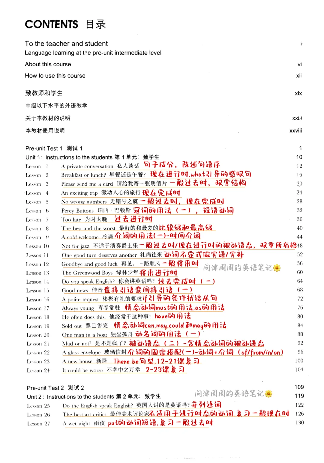 新概念英语第二册(1-96)目录知识点总结