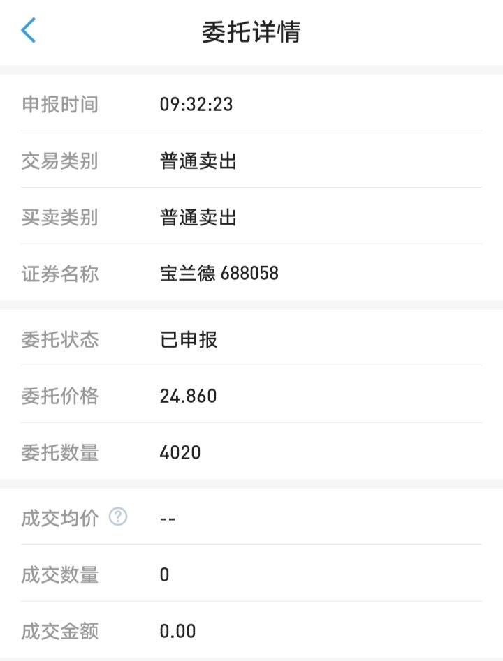 凭什么？请交易所给广大股民一个说法！
我今日9点32分以24.86元的价格挂单卖