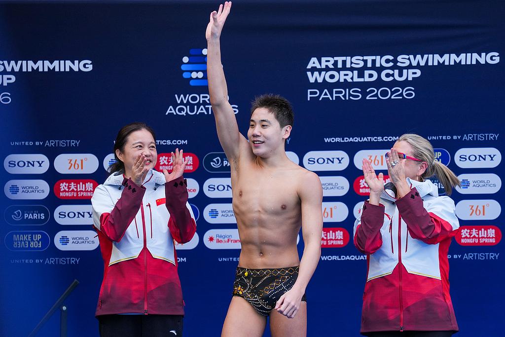 郭牧也为中国花游赢得新赛季首金

3月27日至29日，2026世界泳联花样游泳世