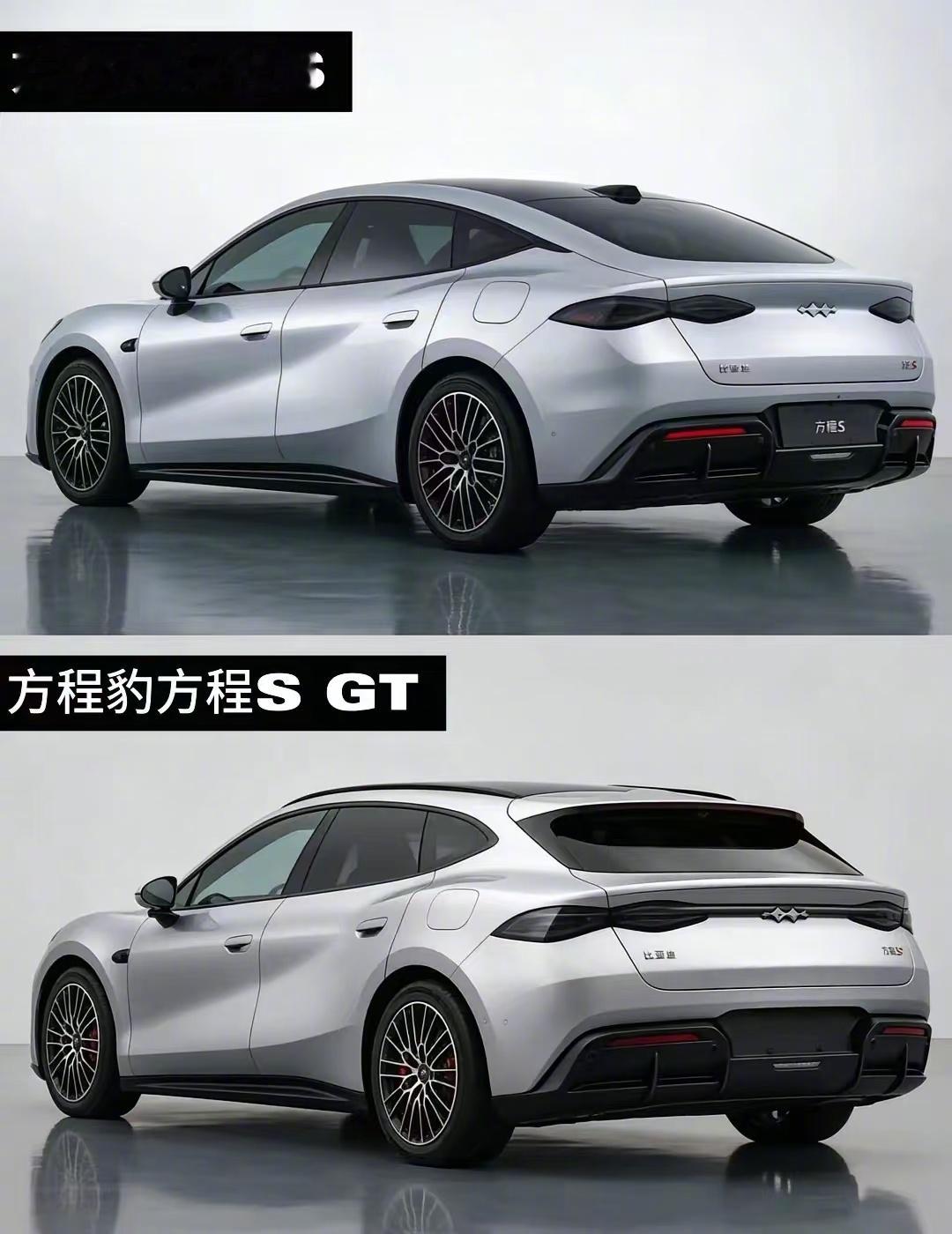 方程S和方程S GT的证件照，前脸没什么区别，侧面和车尾的肌肉感，明显是GT猎装