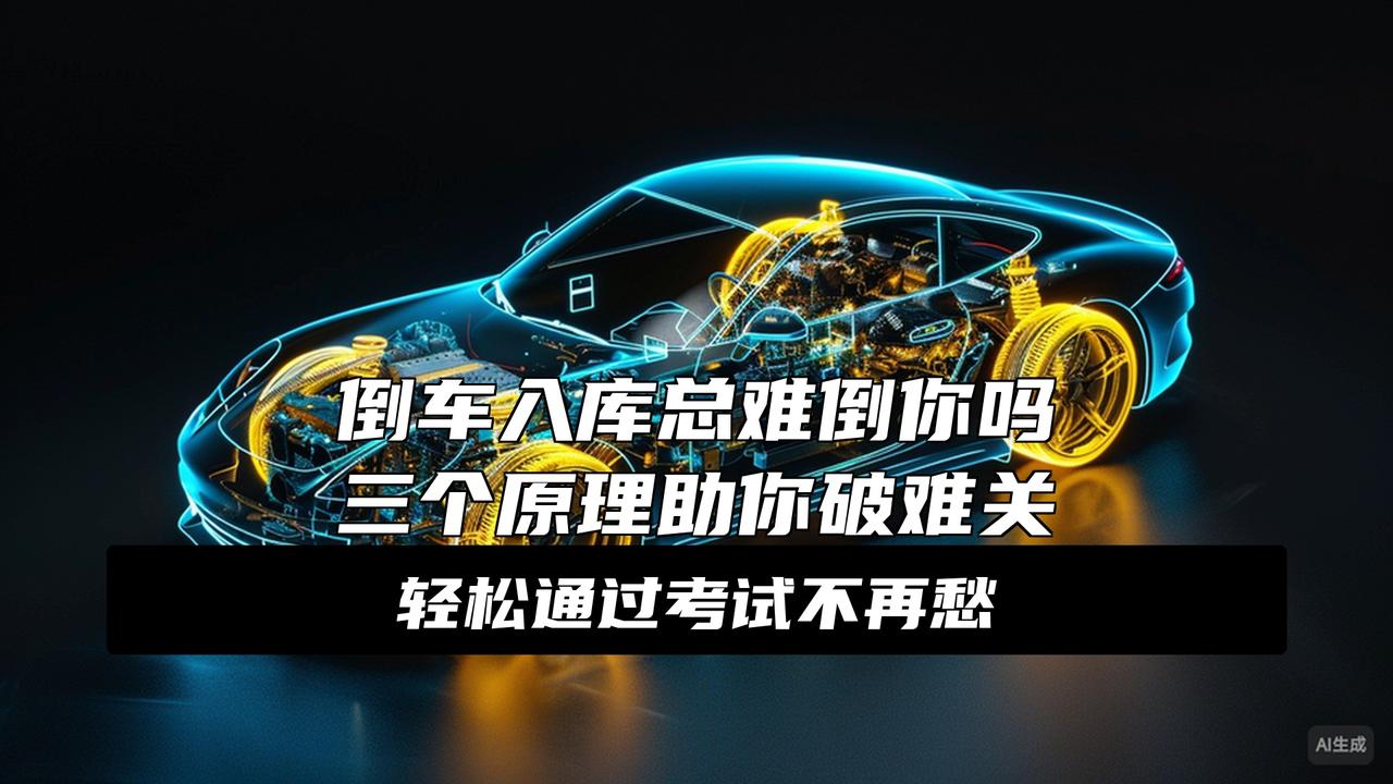 倒车入库的基本原理
科二挂科三次？倒车入库总压线？方向盘打早了车尾怼库角，打晚了