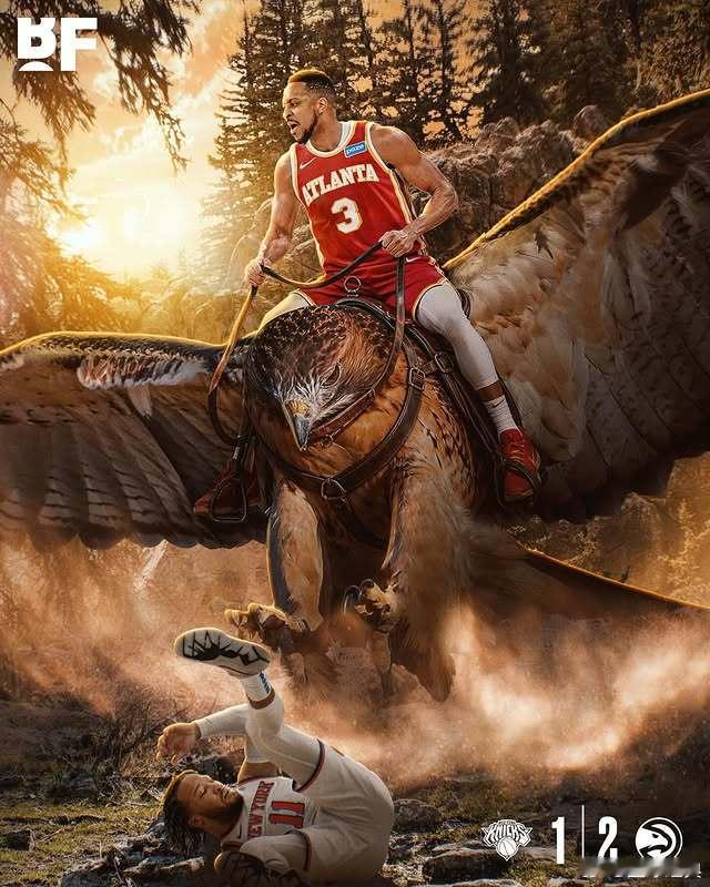 老鹰109-108击退尼克斯，大比分2比1领先！——库明加14中9砍下21分，关