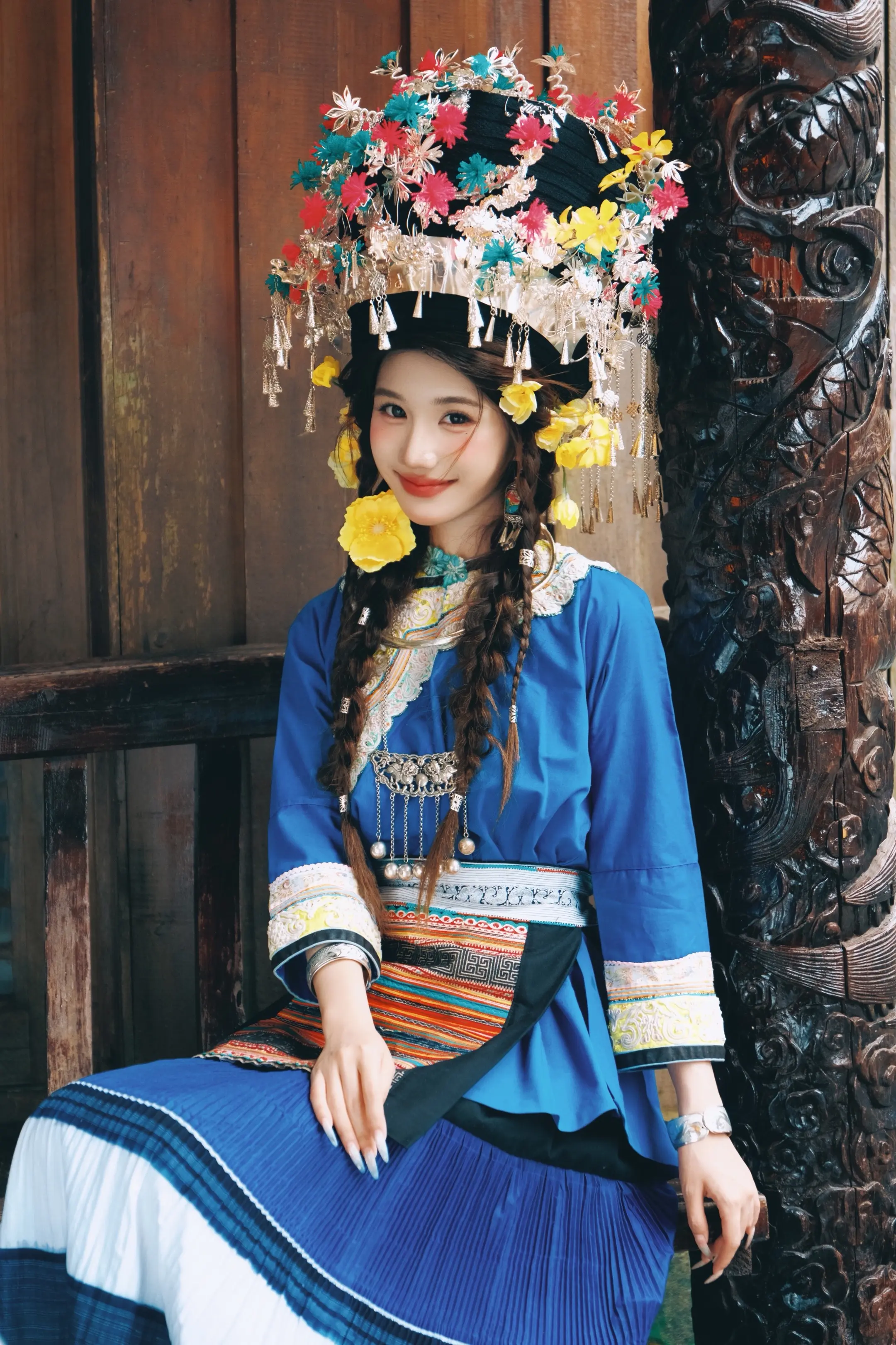 今生戴花，来世漂亮