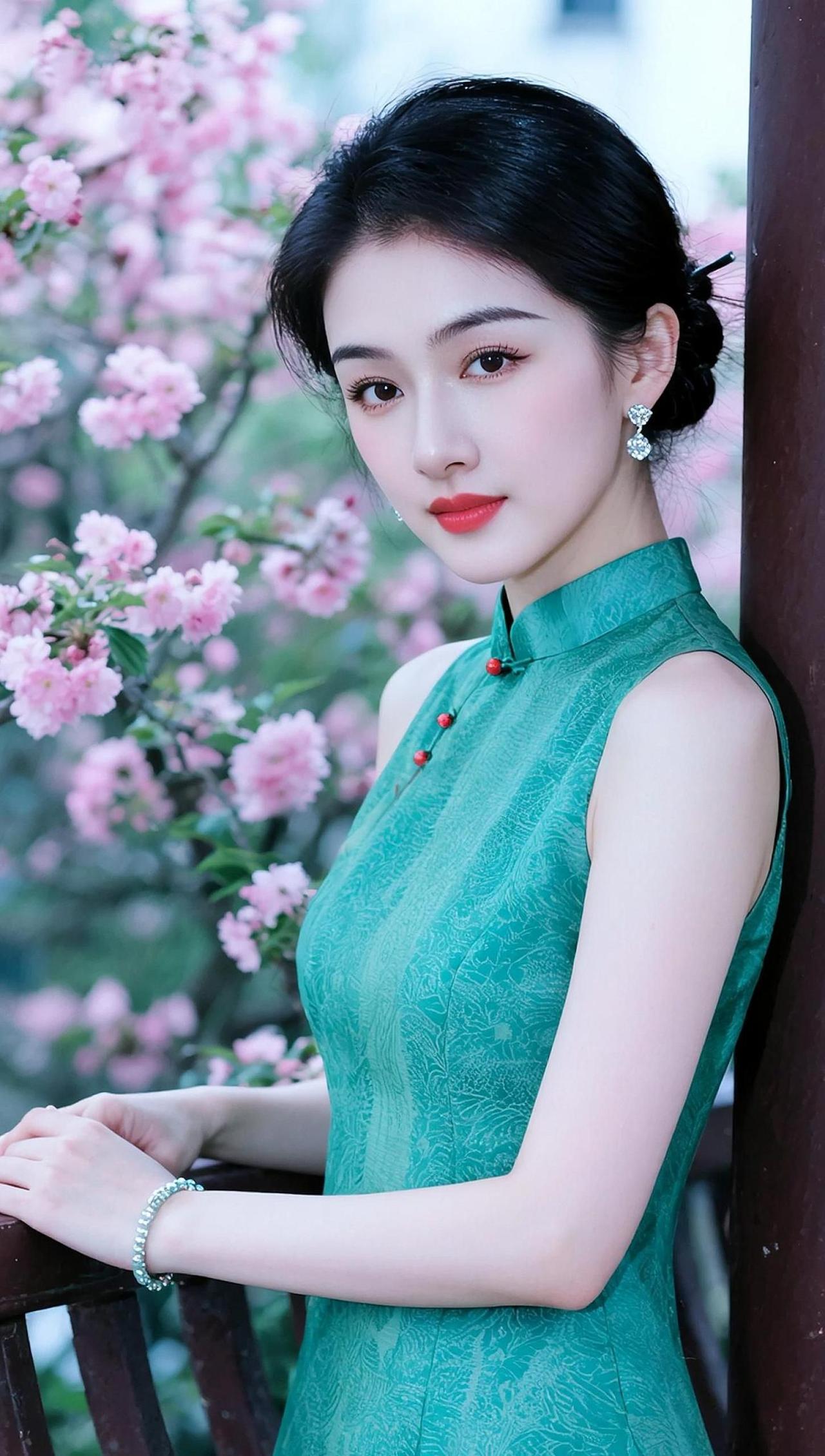 AI旗袍优雅写真 随变ai随便玩 优雅气质 旗袍写真 新中式穿搭