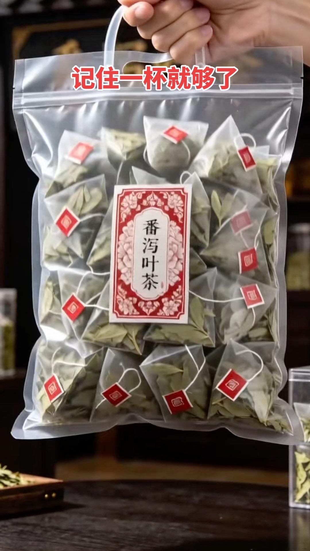 独立分装的番泻叶茶包，干净便携，开水一冲就能泡，简单冲泡，日常常备。