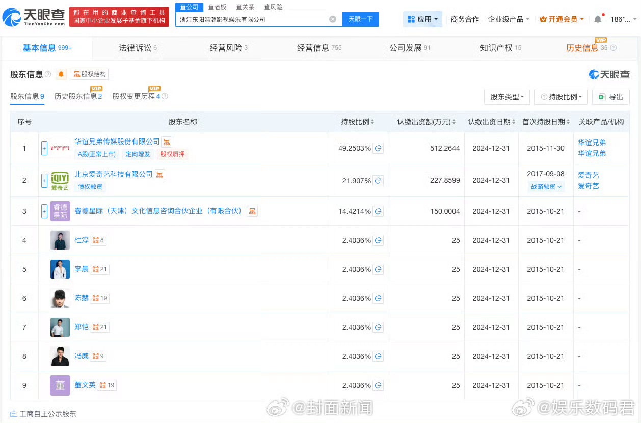 逐玉出品方由多位明星持股逐玉出品方由杜淳李晨等持股 从台前到幕后，明星的身份转换