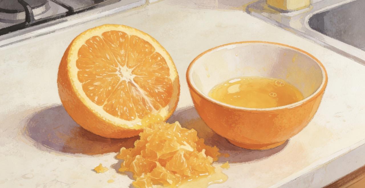 冷空气一来，就馋这口热乎的！🍊
昨晚试了全网爆火的「香橙烤奶」
橙子香气被高温