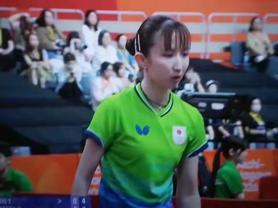 【早田希娜进化，打申裕斌一拿一个准】名古屋亚运女团半决赛，第一盘，早田希娜 3-