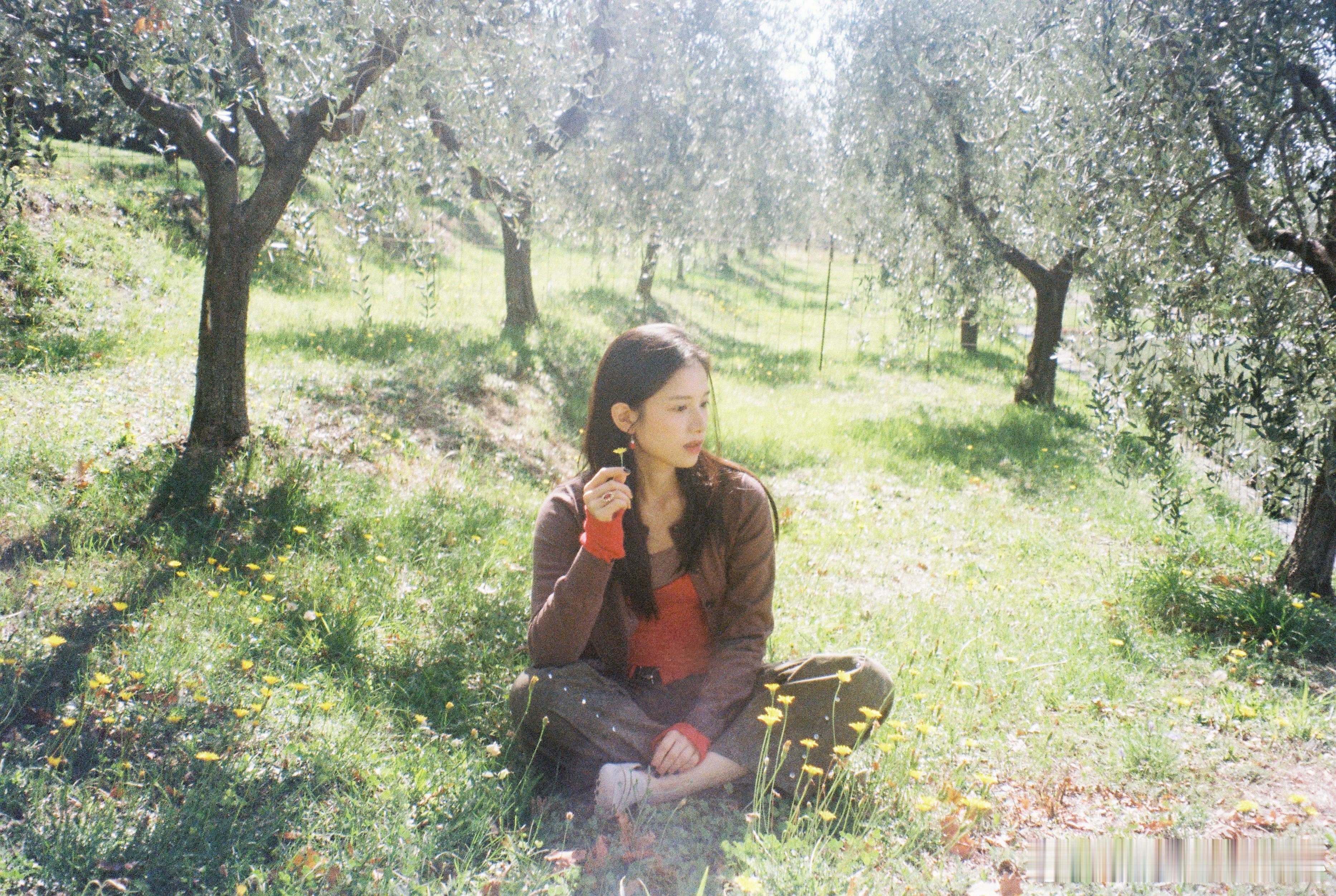 张婧仪游玩胶片随拍 张婧仪游玩胶片随拍来啦！是被阳光偏爱的呀，公主比花还要美 