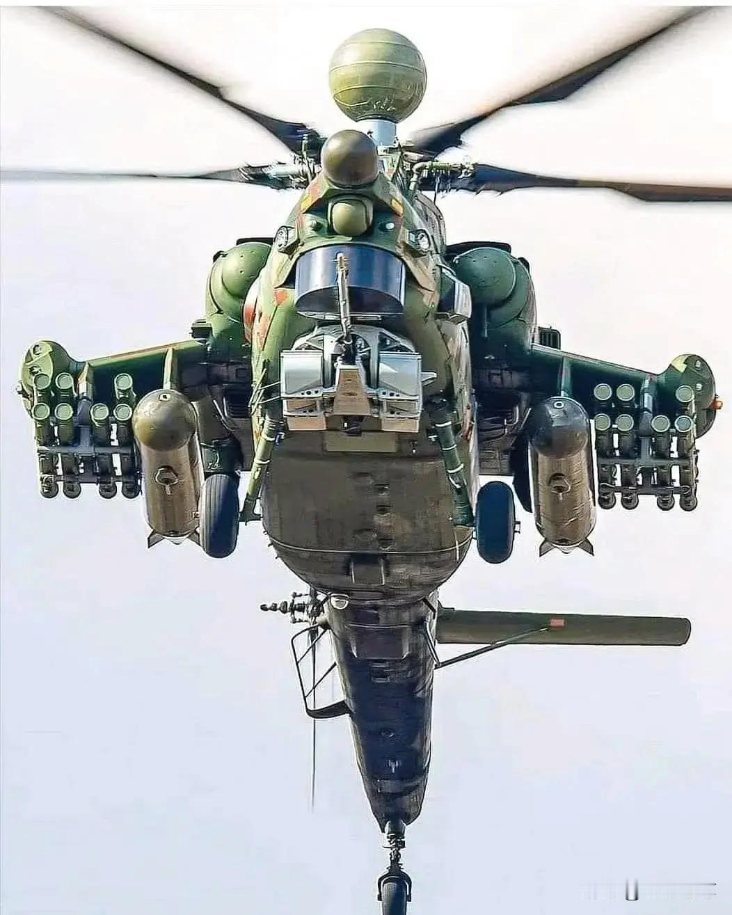 俄为何只送武装直升机给伊朗这个俄罗斯米-28迷彩涂料重型武装直升机，配30口径机