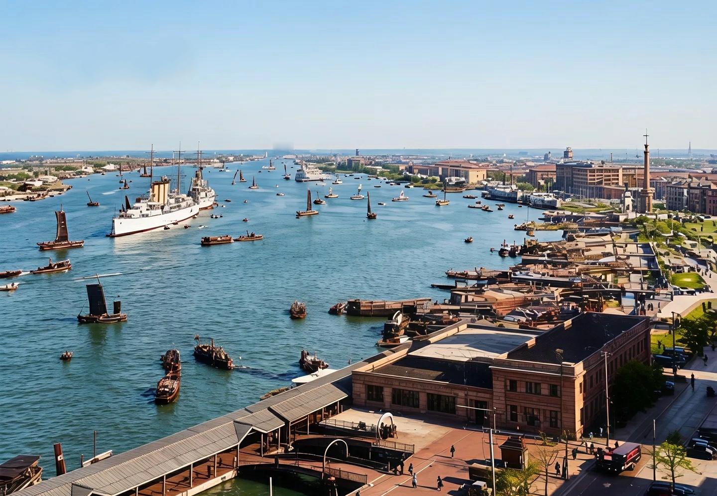 1937年的上海，那时候就已经接近现代城市。这就是中国风遇见艺术